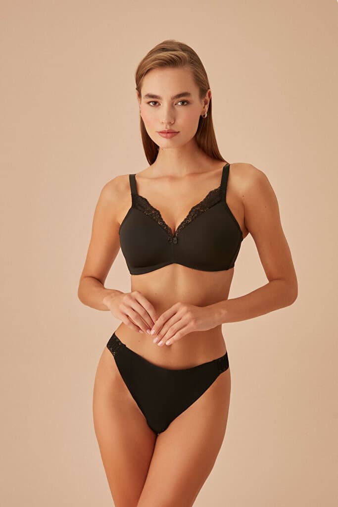 SUWEN Emily Control Bra - Black - 75 D 2