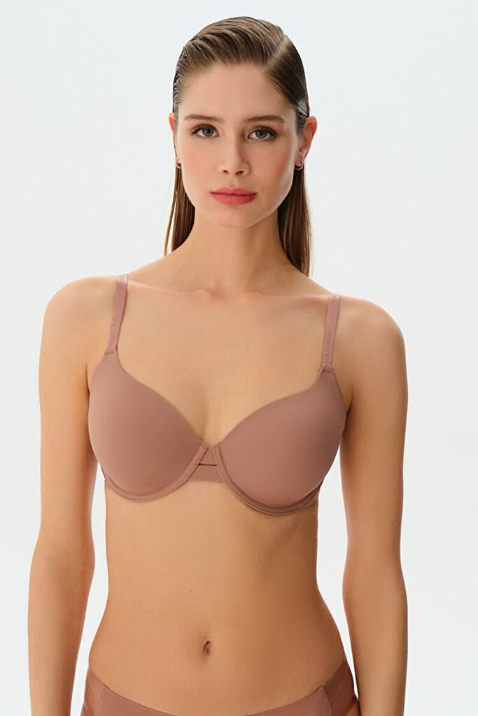 SUWEN Cathy Balconette Bra - Nude - 75 C