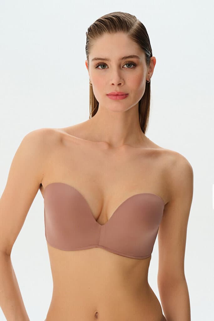 SUWEN Hand Up Strapless Bra - Visone - 75 C 2