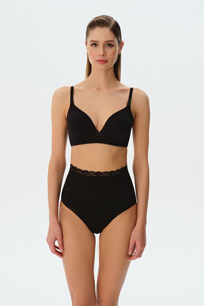 SUWEN Cotton Mothercare Bra - Black - 75 C 2