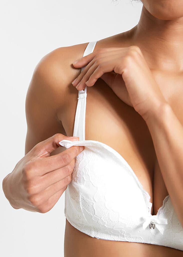 SUWEN Lacy Mothercare Bra - Ecru - 75 B 2