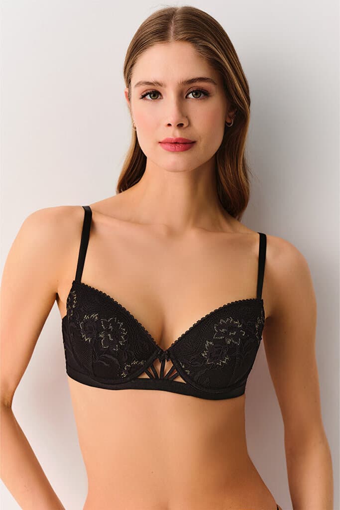 SUWEN Duchess Padded Bra - Black - 75 2