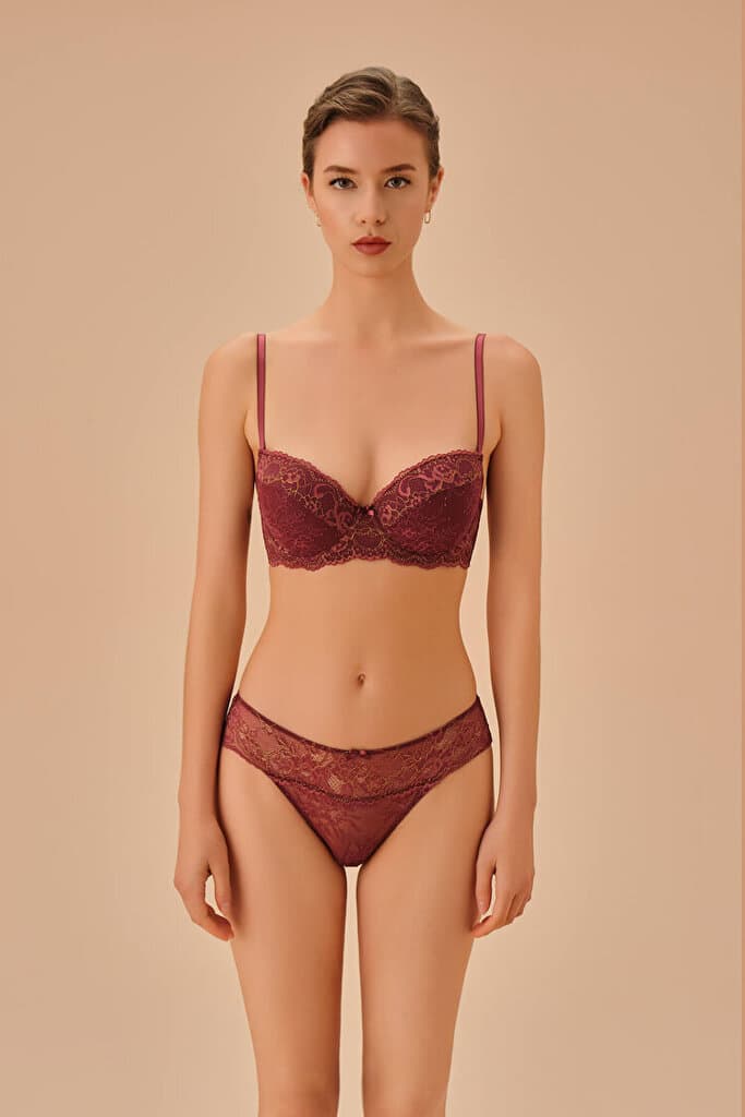 SUWEN Dual Padded Bra - Rose - 75 C