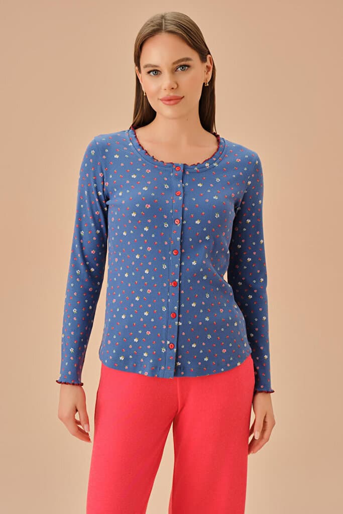 SUWEN Ola Masculine Pyjamas Set - Blue - XL 3