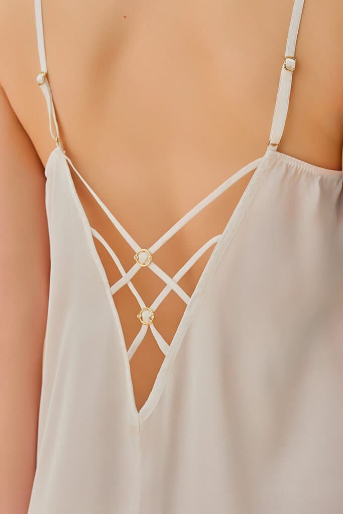 SUWEN Sapphire Nightie - Ecru - XXL 4