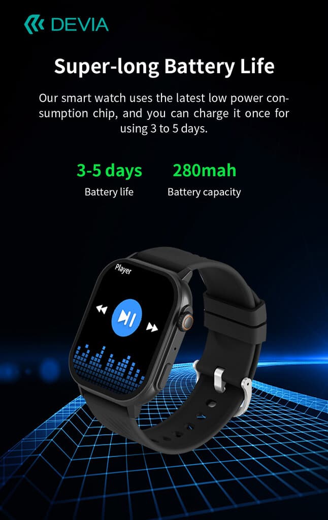 DEVIA Smart Watch Pro 2 - Black 5