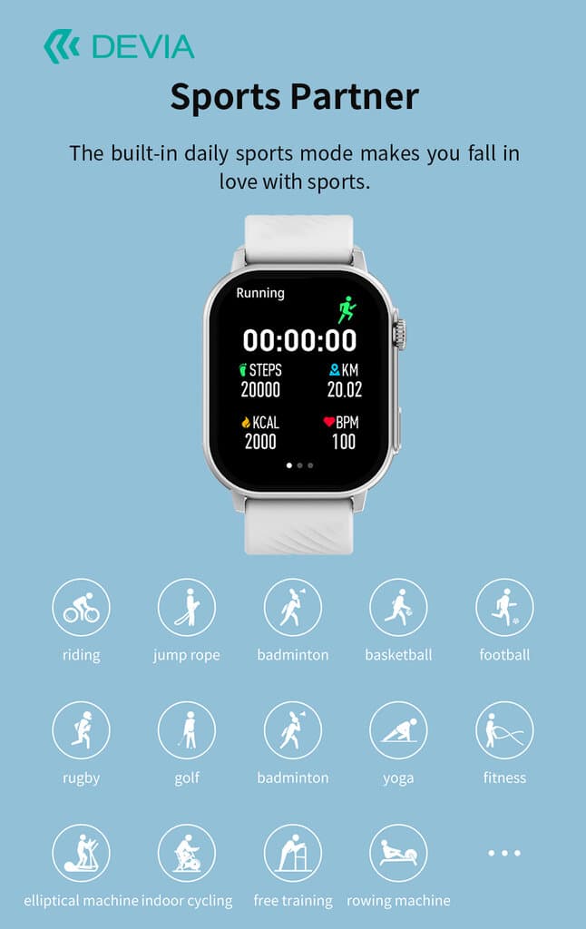 DEVIA Smart Watch Pro 2 - Black 7