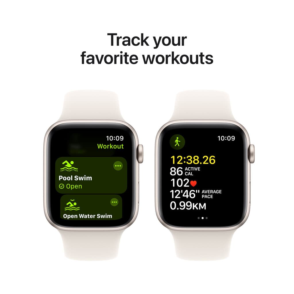 Apple Watch SE - Starlight Aluminium Case with Starlight Sport Band - S/M (GPS), 40mm 7