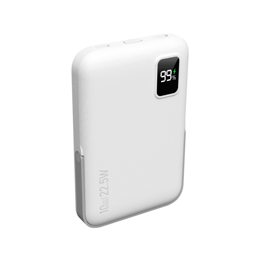 DEVIA Extreme Speed Series 22.5W Fast Charging Magnetic Power Bank With Bracket (10000mAh) - White 3