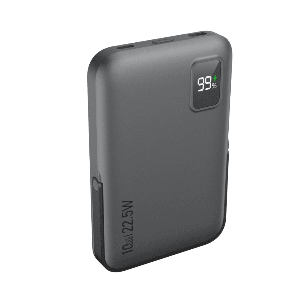 DEVIA Extreme Speed Series 22.5W Fast Charging Magnetic Power Bank With Bracket (10000mAh) - Gray — photo 3