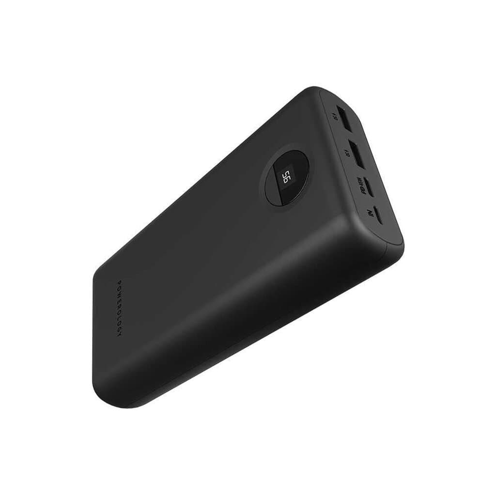 Powerology 30000mAh PD Quick Charge Power Bank - Black