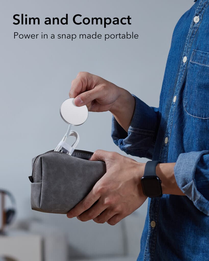 ESR mini Wireless Charger (HaloLock) - Silver 10