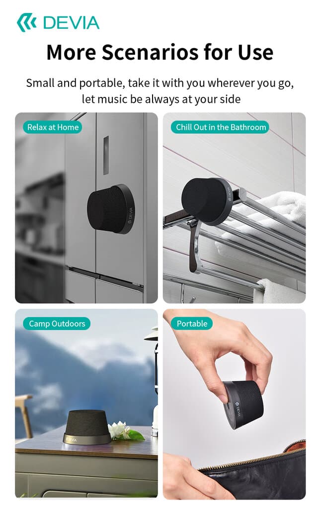 Devia Sound Lite3 Wireless Speaker EM506 - Black 11
