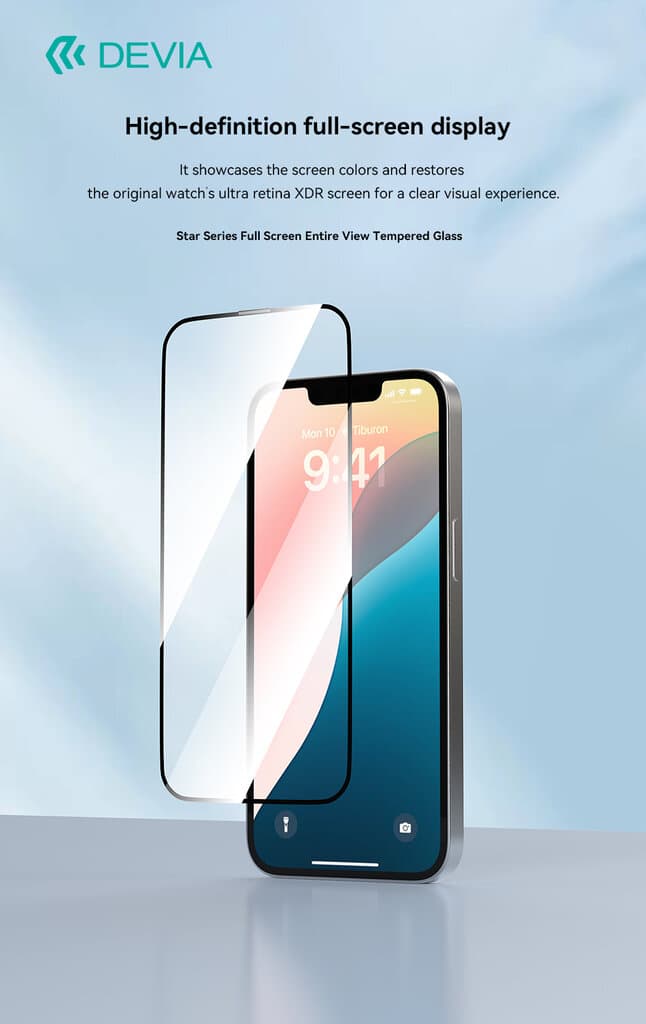 DEVIA Star Series Full Screen Entire View Tempered Glass -  iPhone 16E 3