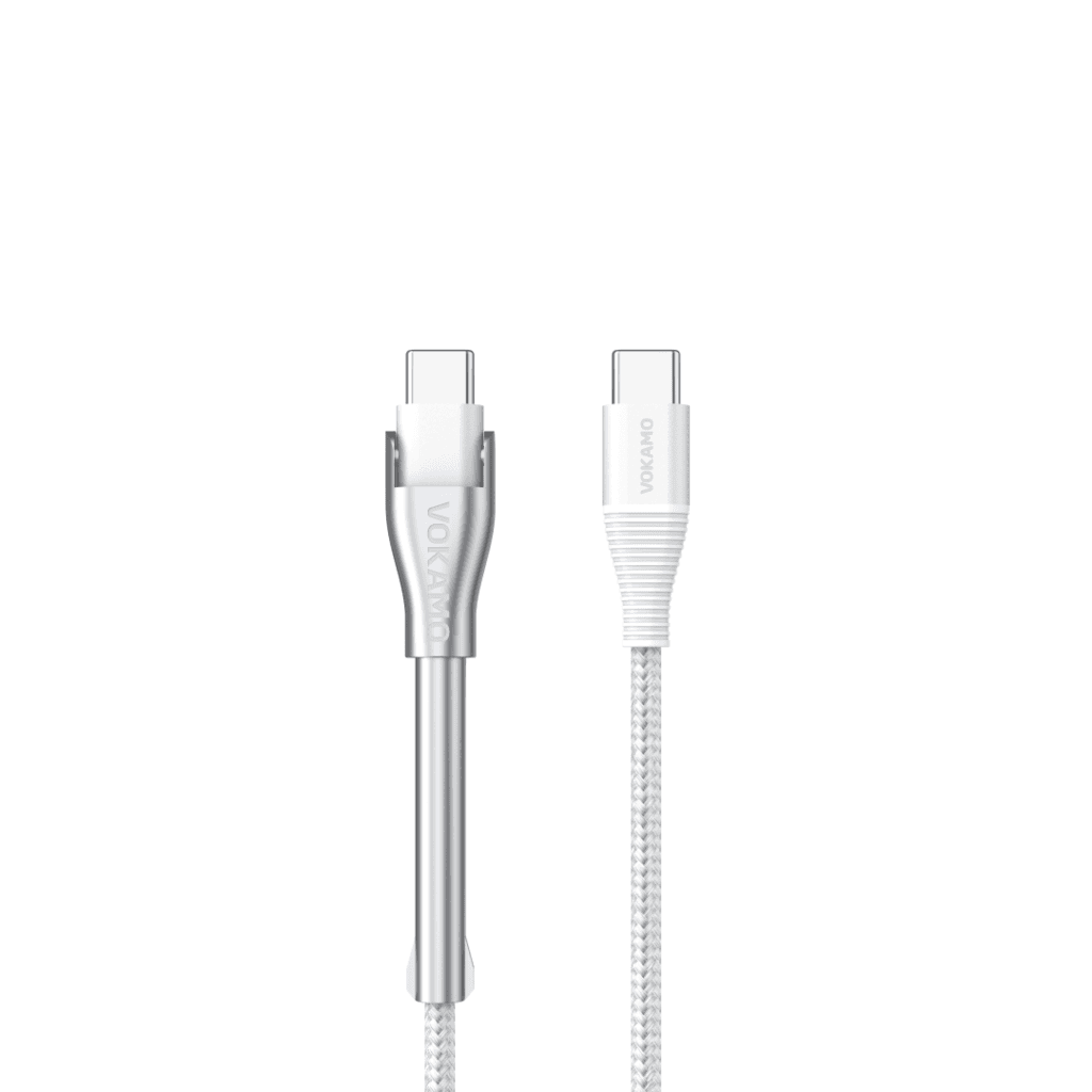 VOKAMO Kirlink Series Stand Type-C to Type-C 60W Cable（1.2m）- White