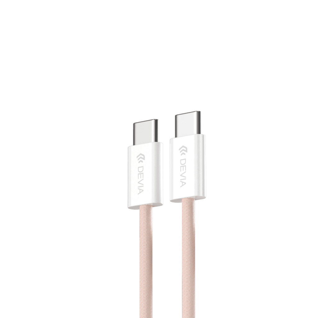 Devia Smart Series C To C PD 60W Fast  Woven Cable(1M) - Pink