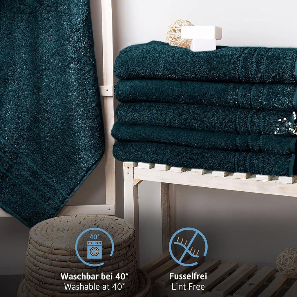 Komfortec Sauna Towel - 2pcs - 80*200 cm - Petrol Green 5