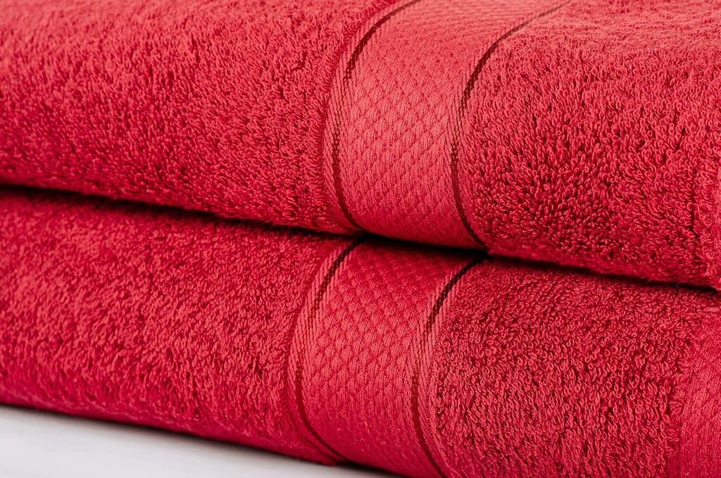 Komfortec Bath Towel - 2pcs - 70*140 cm - Aurora Red 3