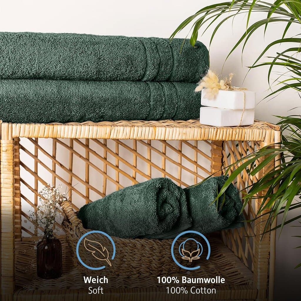 Komfortec Hand Towel - 2pcs - 50*100 cm - Petrol Green 3