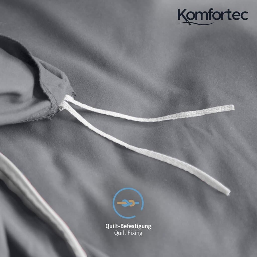 Komfortec Duvet Cover Set - 2pcs - 200*200 cm - Anthracite Grey 3