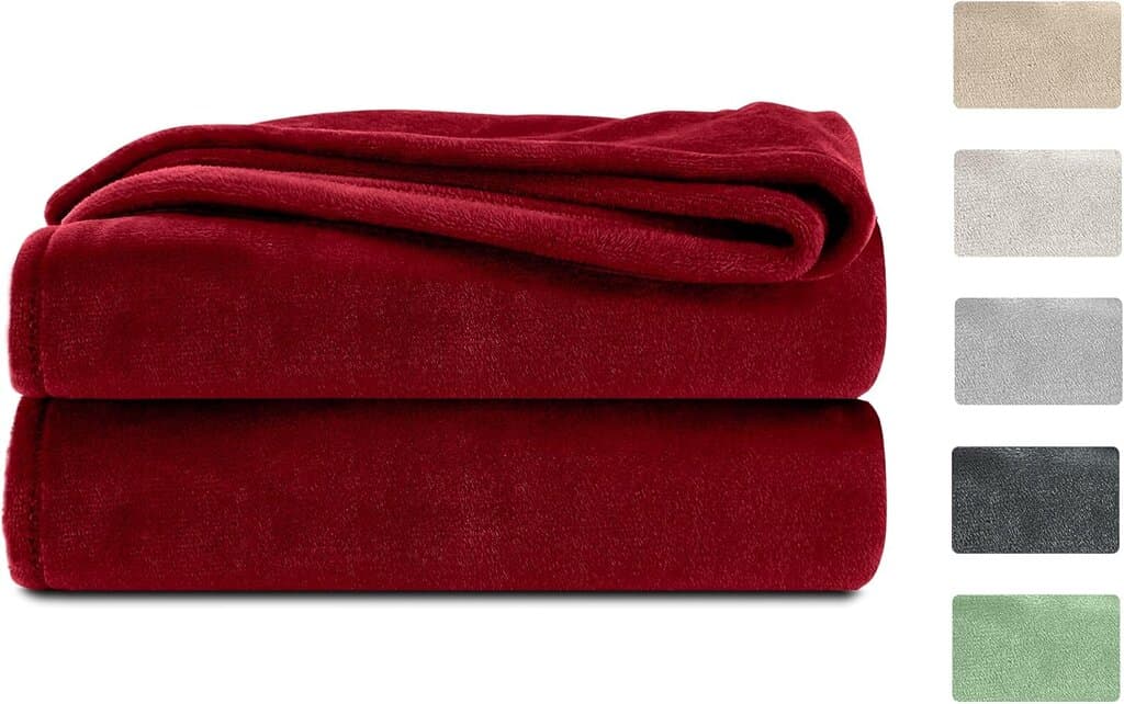 Komfortec Light Blanket - 150*200 cm - Burgundy Red