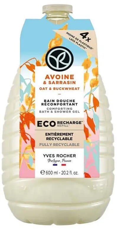 Yves Rocher Eco-Refill Oat & Buckwheat Bath & Shower Gel 600ml