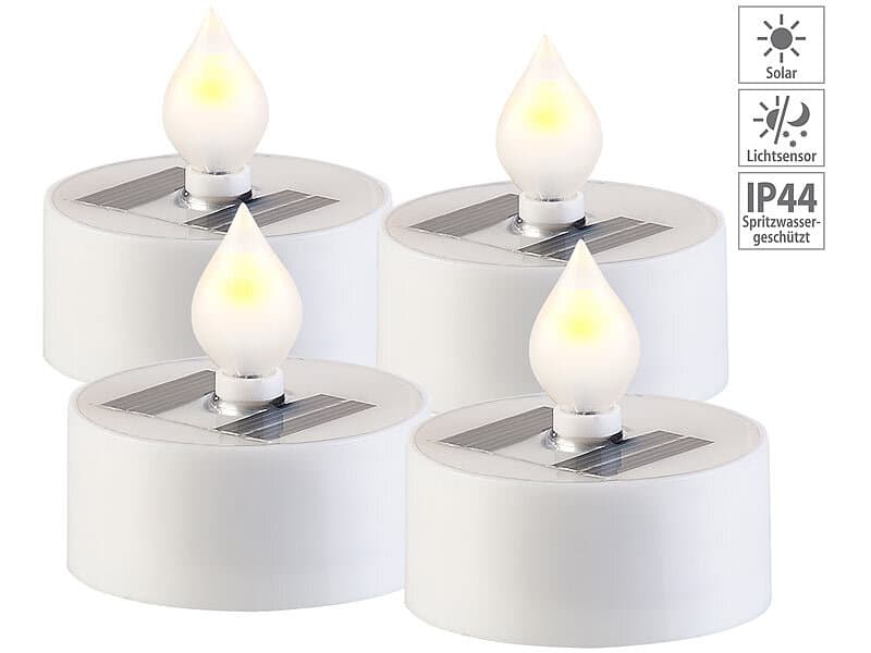 4 LED tealights outdoor for decoration