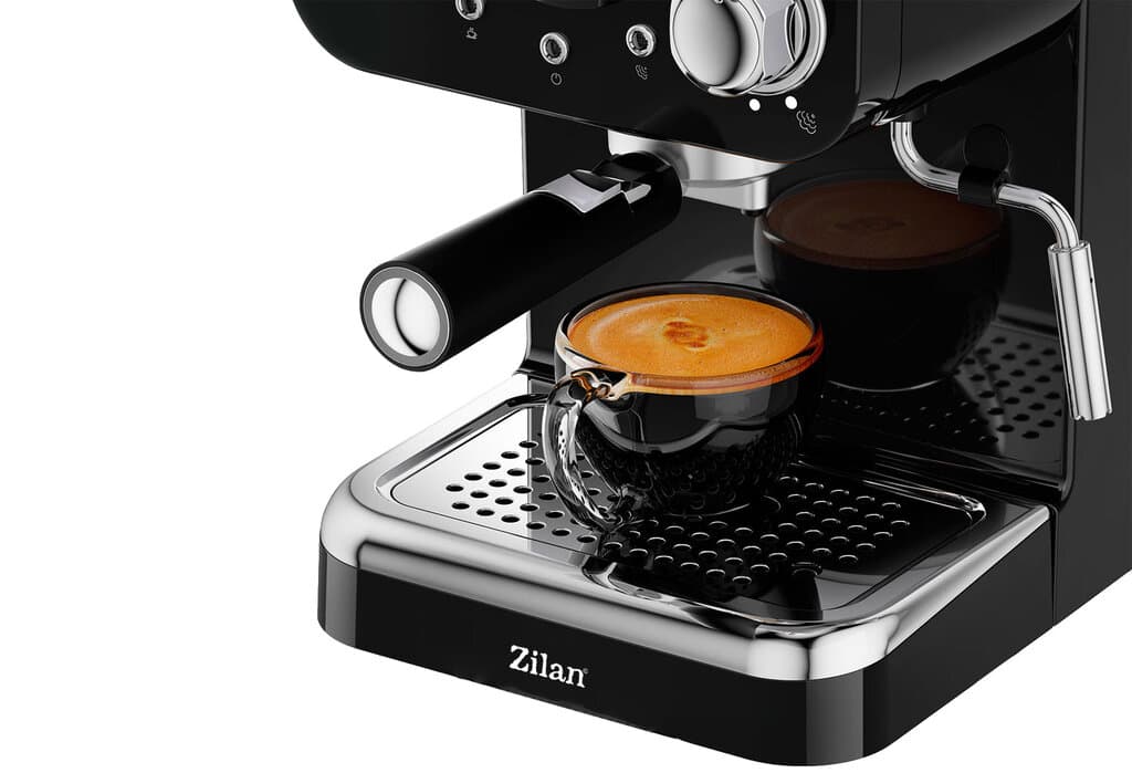 Zilan 1100W Espresso Coffee Maker (Black) 2