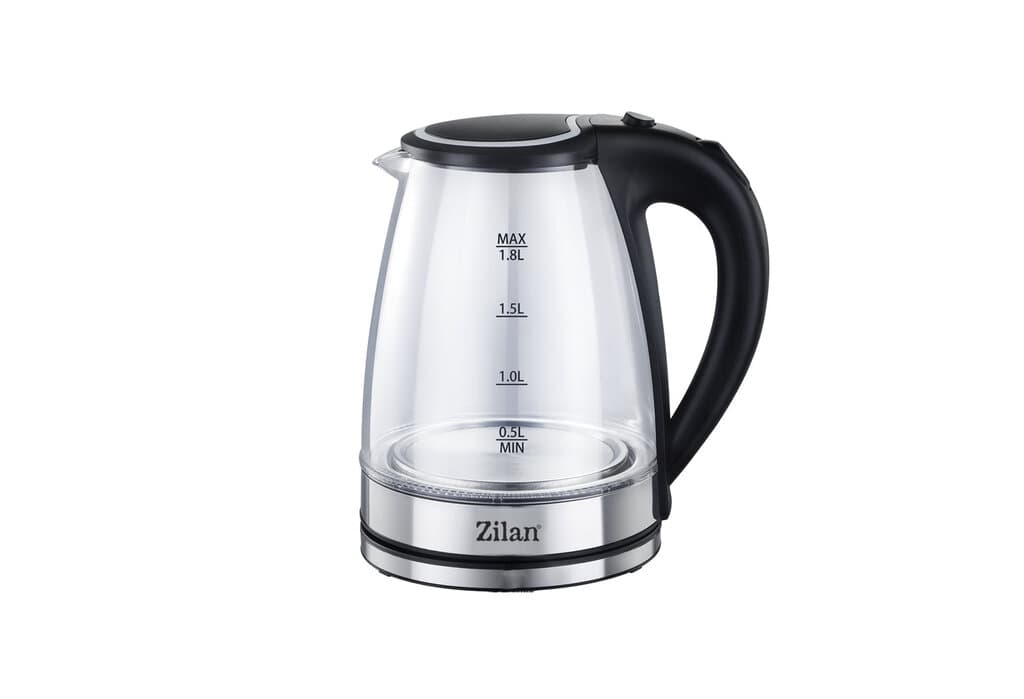 Zilan 1.8L 1800W Cordless Glass Kettle Clear – ZLN8115 (Transparent) 2