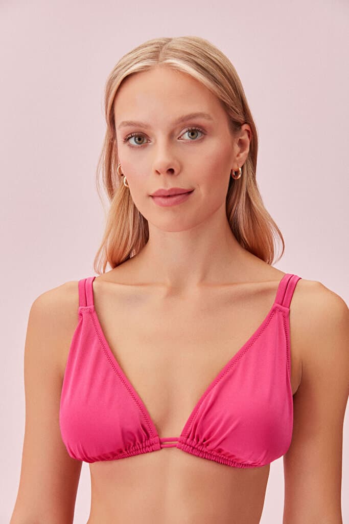 SUWEN Triangle Bikini Top - Begonville - 40