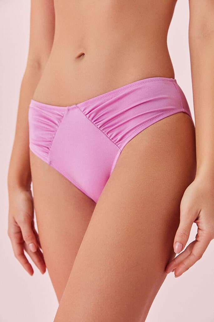SUWEN Double Pleated Bikini Bottom - Lavender - 42
