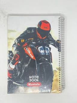 Orange Motorcycle Print