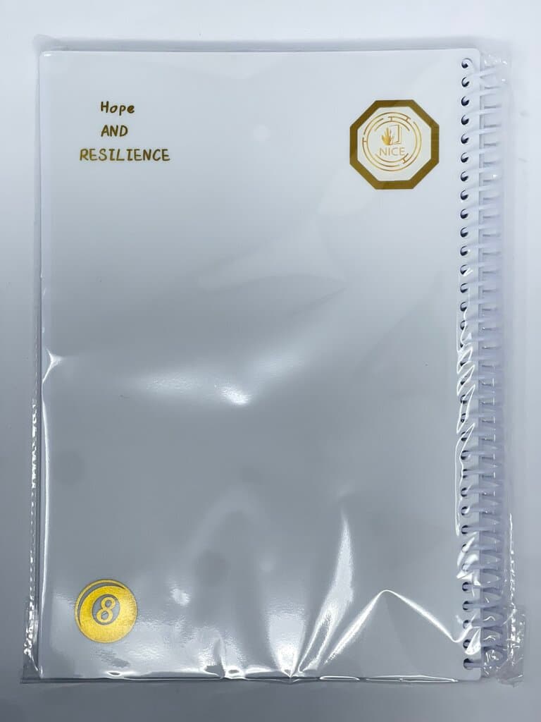 Nice 2-Section Plastic Notebook