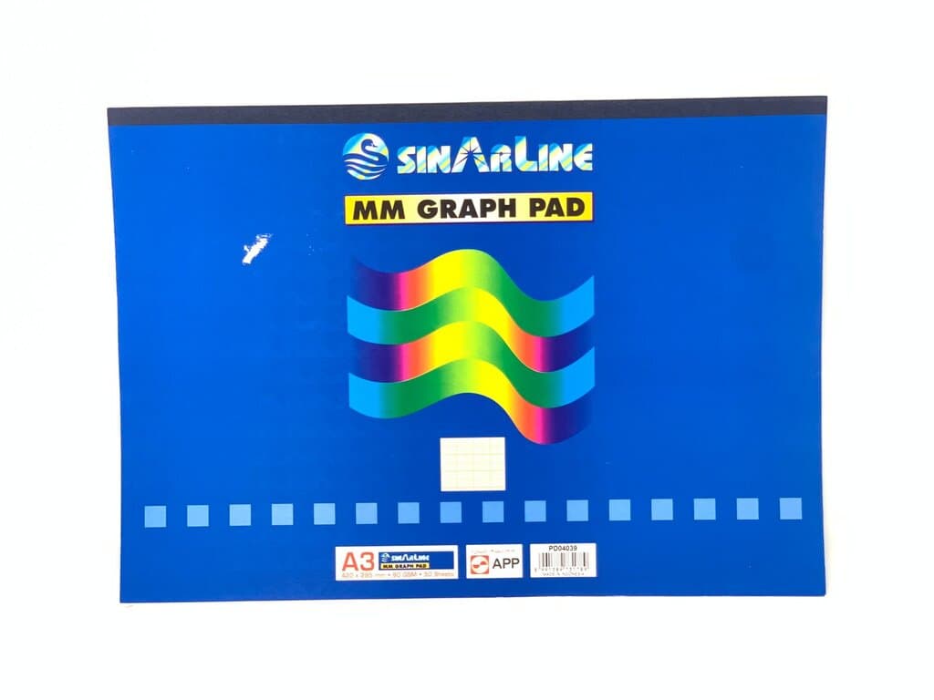 A3 Graph Paper Notebook