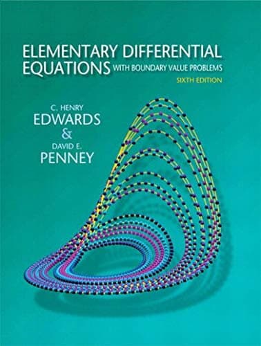 Elementary Differential Equations with Boundary Value Problems