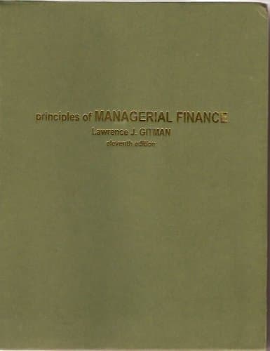 Principles Of Managerial Finance