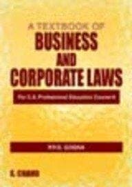 A Textbook Of Business And Corporate Laws ; For C. A. Professional Education Course-ii [paperback]