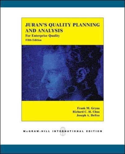 Juran's Quality Planning and Qnalysis: For Enterprise Quality