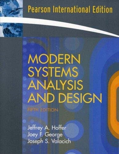 Modern Systems Analysis And Design (5th International Edition)