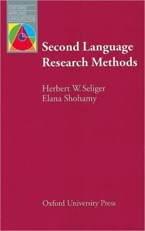 Second Language Research Methods (Oxford Applied Linguistics)