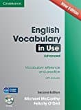 English Vocabulary In Use Advanced With Cd-rom: Vocabulary Reference And Practice