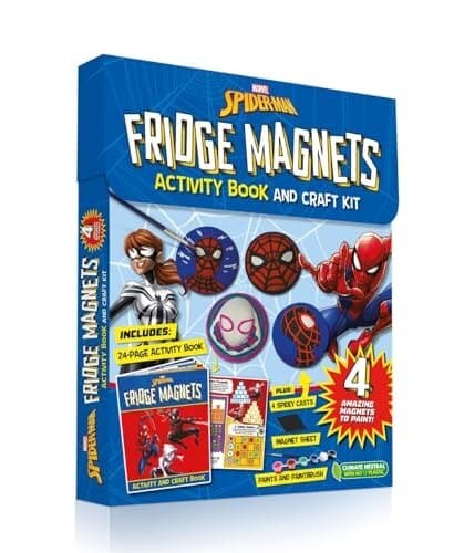 Marvel Spider-man: Fridge Magnets Activity Book And Craft Kit (paperback)