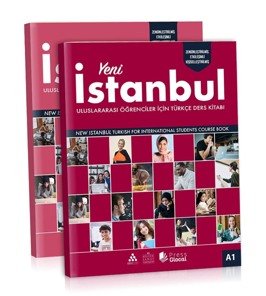 Istanbul A1 Turkce Seti Yeni, Yabancilar icin Turkce Ders Kitabi ve Calısma Kitap Seti - QR Kod Secenekli - Baslangıc Seviyesi Kitap Seti