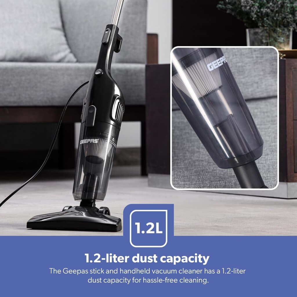 Geepas Stick & Handheld Vacuum Cleaner - GVC19055-BK (Black) 4