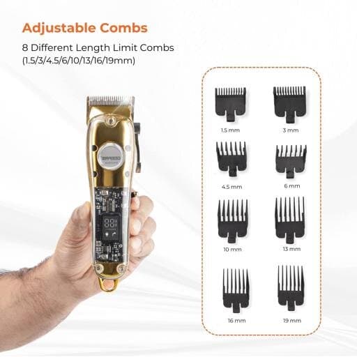 Geepas Digital Hair Clipper - GTR57504 (Gold) 3