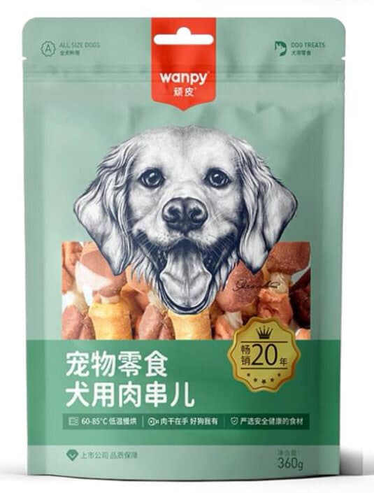 Wanpy Dog Chicken Skewers - 360g