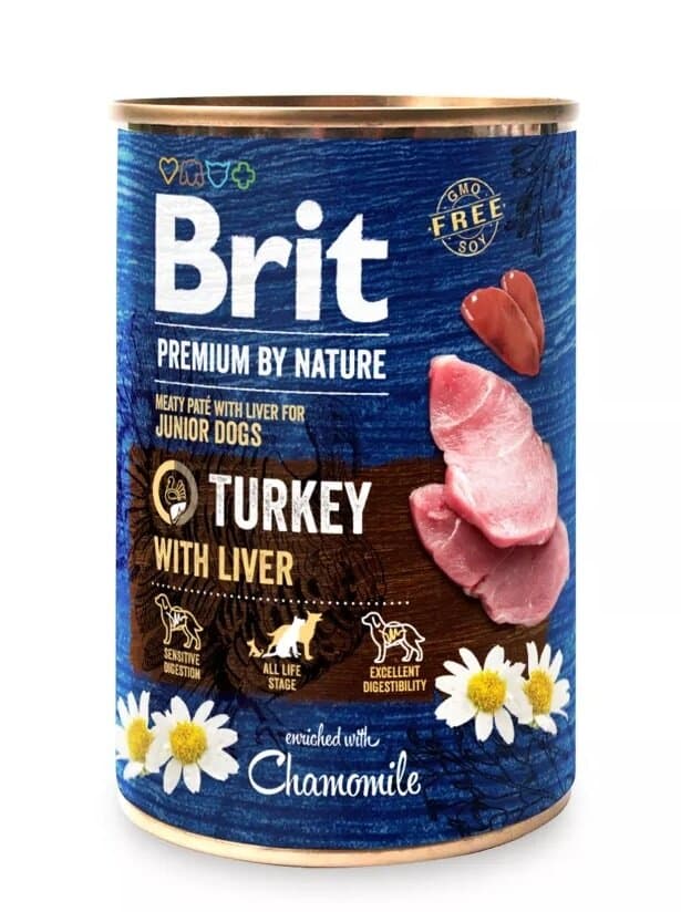 Brit Turkey With Liver - 800g