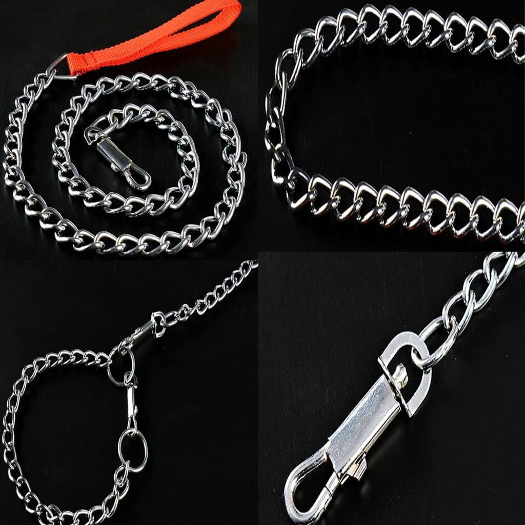 Dog Chain Leash & Collar - M 5