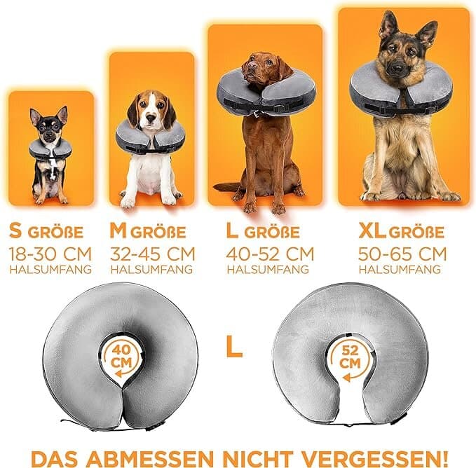 Tierhood ® - Inflatable Collar for Dogs and Cats - L 2