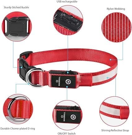 MASBRILL Flashing Safety Collar - S 3